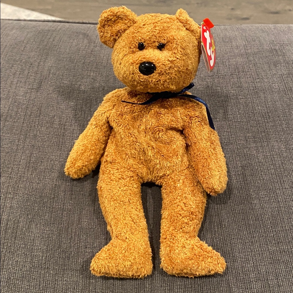 TY Beanie Baby - Fuzz the Bear - NEW WITH TAGS!  vintage toys toy plush stuffed